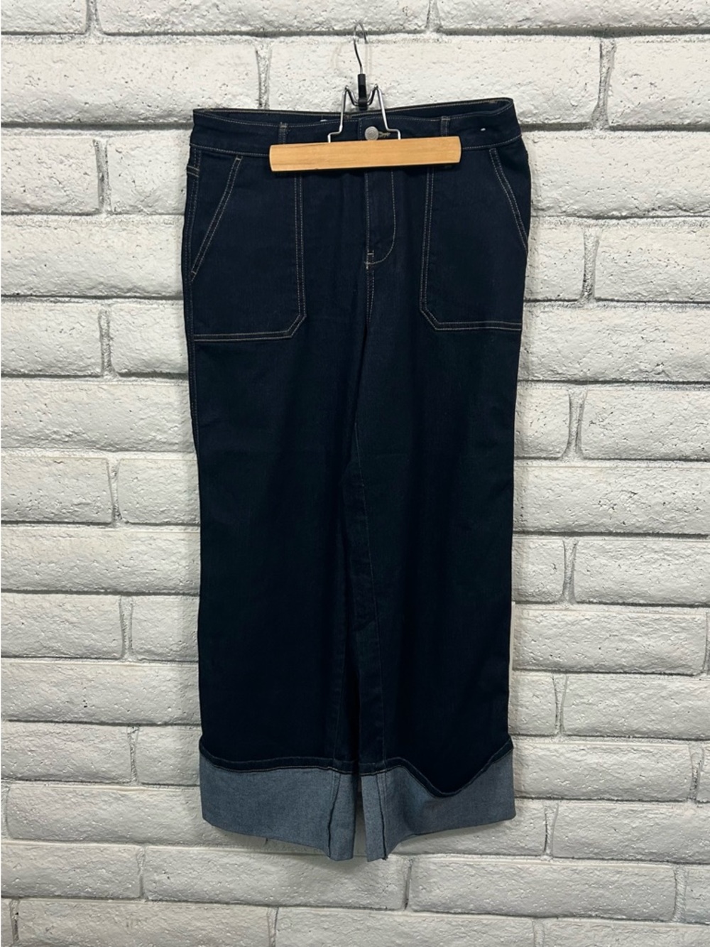 Marc New York Cropped Jeans Women's Dark Blue Denim